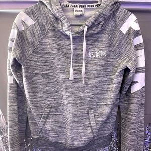 Victoria’s Secret PINK XS grey white & black hoodie